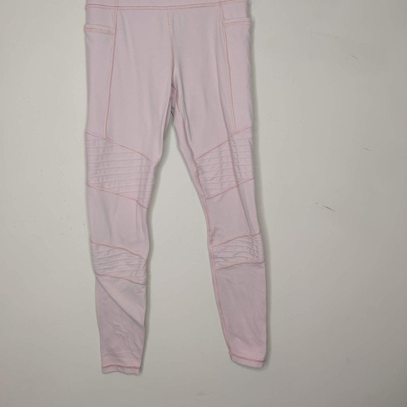 Athleta Powervita Inclination Moto Tights Orchid Pink‎ Side Pocket - Picture 4 of 15